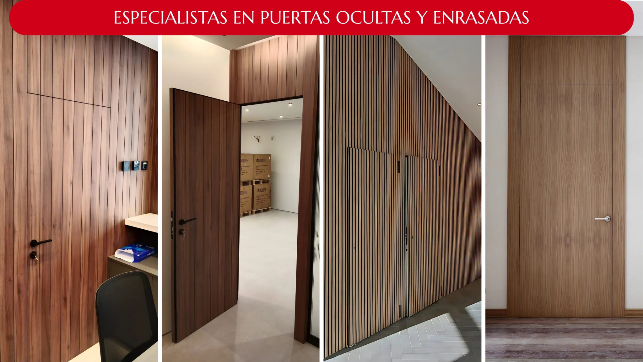 PUERTAS OCULTAS INVISIBLES ENRASADAS