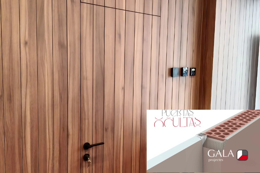 Instalación puerta oculta enrasada