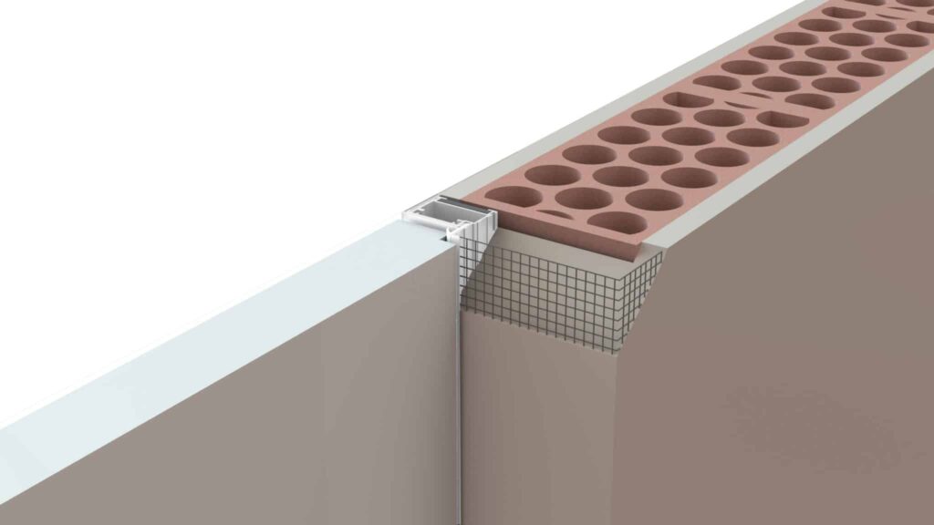 marco metálico oculto