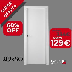 PUERTA BLOCK LISA RAL9003 219x80 G9 T7 - DERECHA